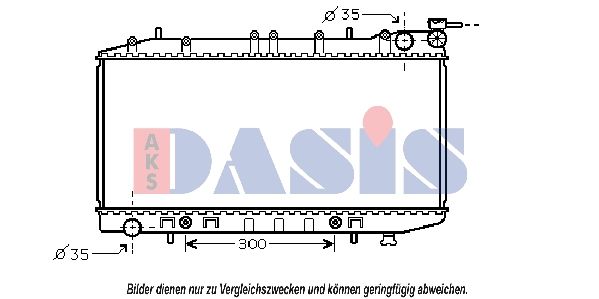 Kühler, Motorkühlung AKS DASIS 070003N