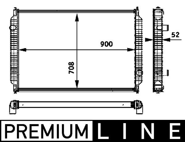 Kühler, Motorkühlung MAHLE CR720000P