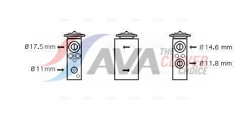 Expansionsventil, Klimaanlage AVA QUALITY COOLING DN1258