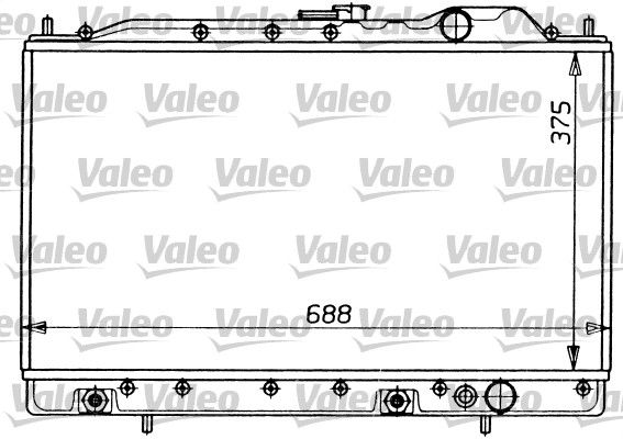 Kühler, Motorkühlung VALEO 731054