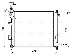 Kühler, Motorkühlung AVA QUALITY COOLING ka2201