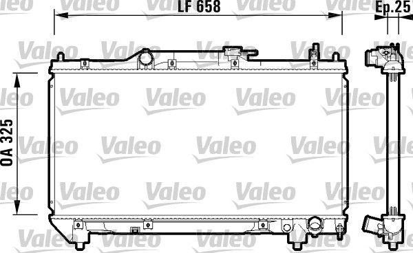 Kühler, Motorkühlung VALEO 732951