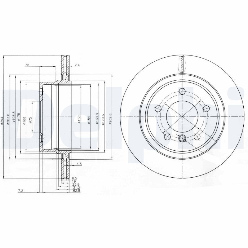 Bremsscheibe DELPHI BG3947