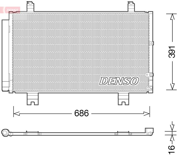 Kondensator, Klimaanlage DENSO DCN51013