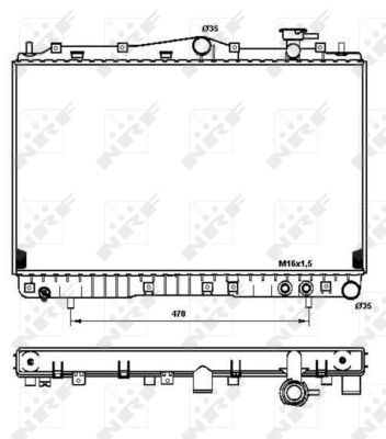 Kühler, Motorkühlung NRF 53259