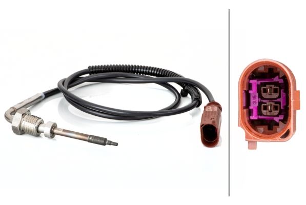 Sensor, Abgastemperatur HELLA 6PT014494-621