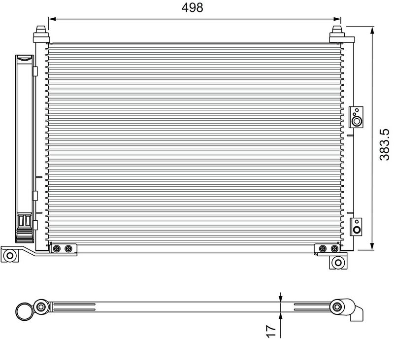 Kondensator, Klimaanlage VALEO 814403