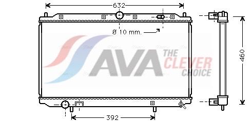 Kühler, Motorkühlung AVA QUALITY COOLING VO2124