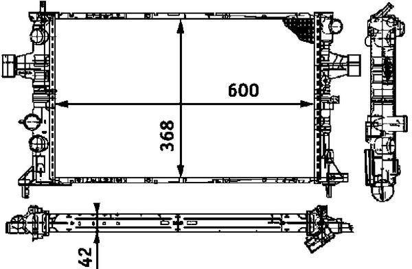 Kühler, Motorkühlung MAHLE CR319000S