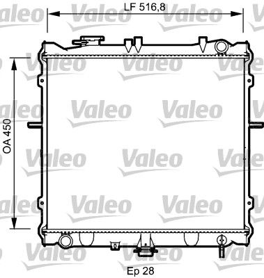 Kühler, Motorkühlung VALEO 734788