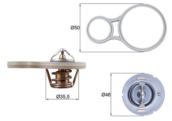 Thermostat, Kühlmittel MAHLE TX25591