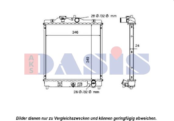 Kühler, Motorkühlung AKS DASIS 101000N