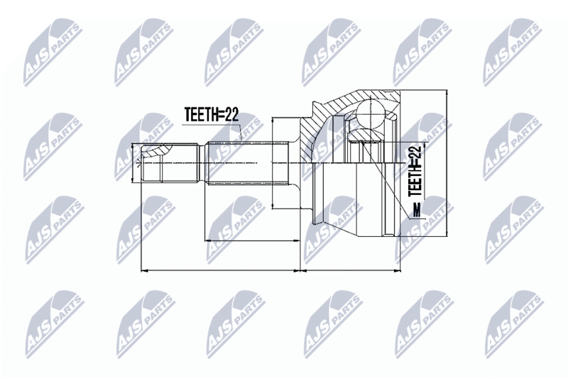 Gelenksatz, Antriebswelle NTY NPZ-FT-044