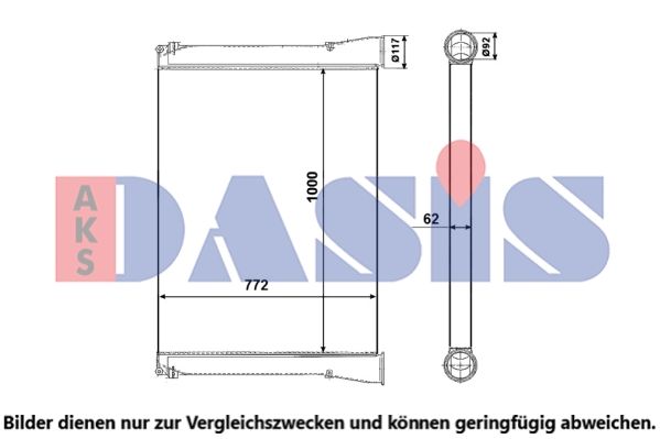 Ladeluftkühler AKS DASIS 467006N