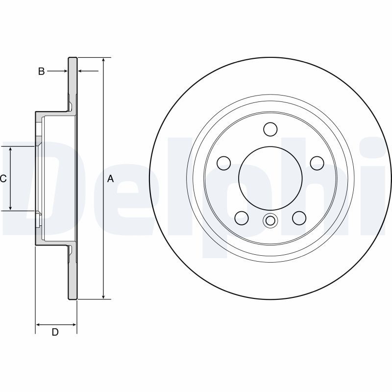 Bremsscheibe DELPHI BG4916C