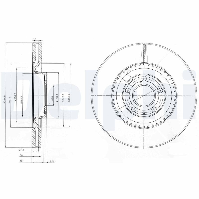 Bremsscheibe DELPHI BG9003