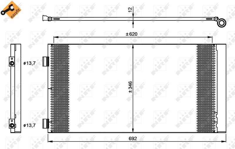 Kondensator, Klimaanlage NRF 35961