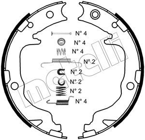 Bremsbackensatz, Feststellbremse METELLI 53-0362K