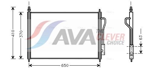 Kondensator, Klimaanlage AVA QUALITY COOLING FD5268