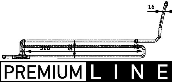 Ölkühler, Lenkung MAHLE CLC44000P