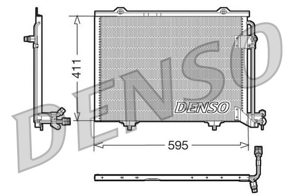 Kondensator, Klimaanlage DENSO DCN17011