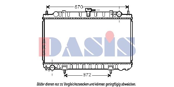 Kühler, Motorkühlung AKS DASIS 070093N