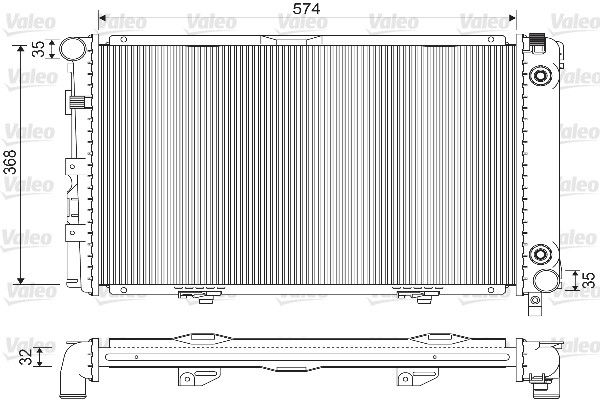 Kühler, Motorkühlung VALEO 733135
