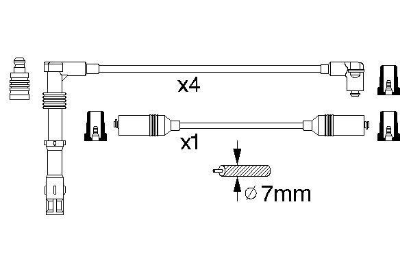 Zündleitungssatz BOSCH 0 986 356 303