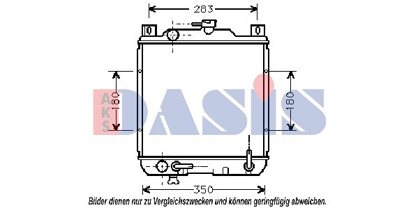 Kühler, Motorkühlung AKS DASIS 320200N
