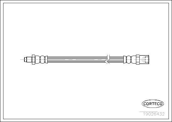 Bremsschlauch CORTECO 19026432