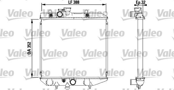 Kühler, Motorkühlung VALEO 731853