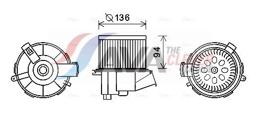 Innenraumgebläse AVA QUALITY COOLING PE8387