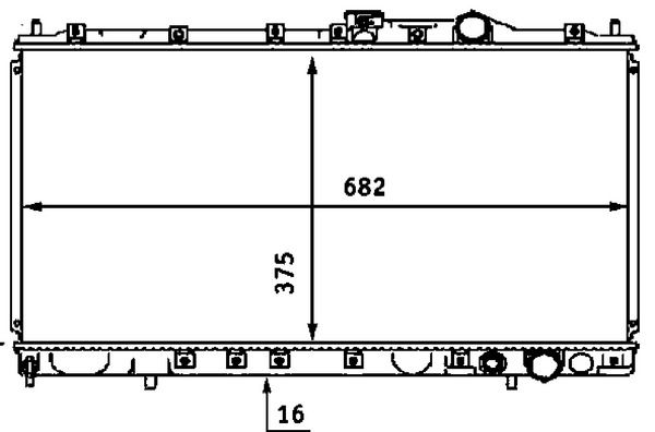 Kühler, Motorkühlung MAHLE cr 537 000s