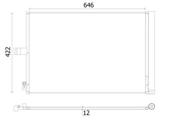 Kondensator, Klimaanlage MAHLE AC932000S