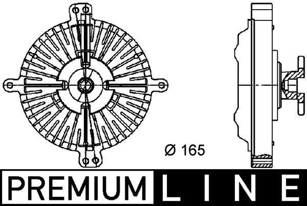 Kupplung, Kühlerlüfter MAHLE CFC81000P