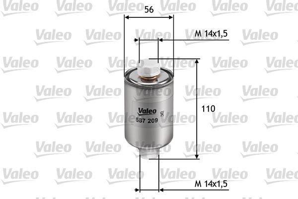 Kraftstofffilter VALEO 587209