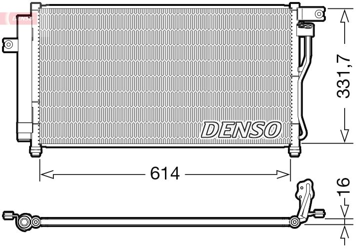 Kondensator, Klimaanlage DENSO DCN41009