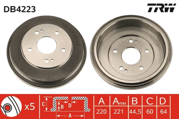 Bremstrommel TRW db4223