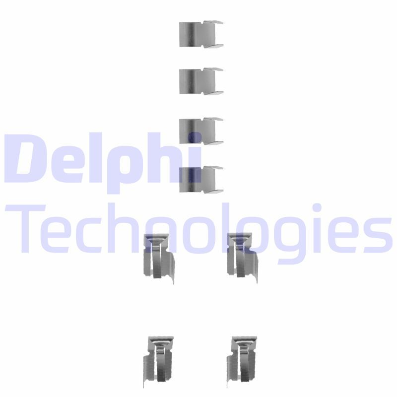 Zubehörsatz, Scheibenbremsbelag DELPHI LX0183