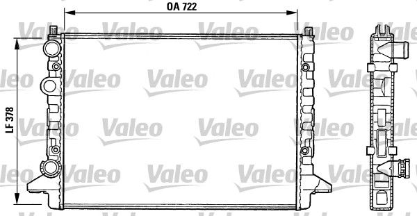 Kühler, Motorkühlung VALEO 731008