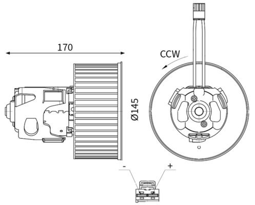 Innenraumgebläse MAHLE AB150000S