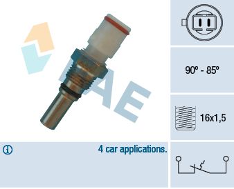 Temperaturschalter, Kühlerlüfter FAE 36570