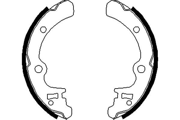 Bremsbackensatz KAVO PARTS KBS-8403