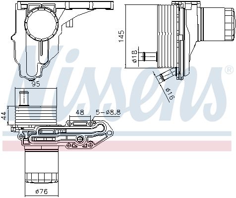 Ölkühler, Motoröl NISSENS 91329
