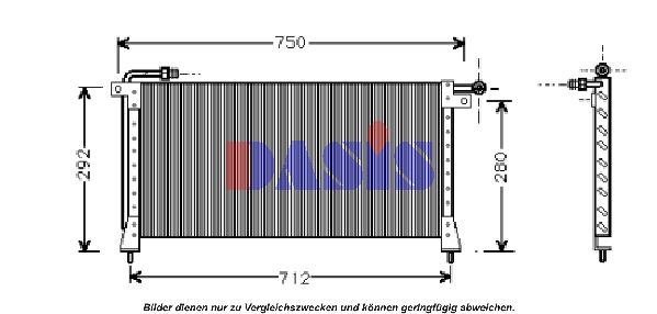 Kondensator, Klimaanlage AKS DASIS 022060N