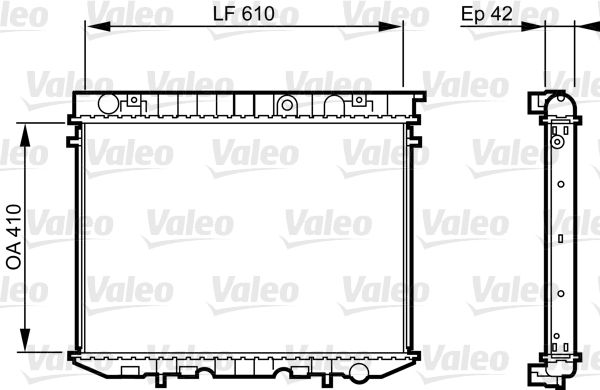 Kühler, Motorkühlung VALEO 734353