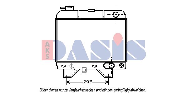 Kühler, Motorkühlung AKS DASIS 160730N