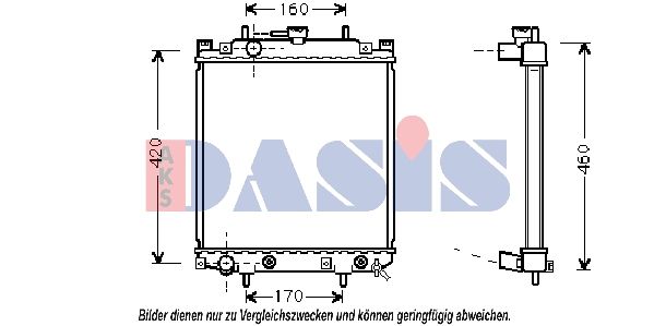 Kühler, Motorkühlung AKS DASIS 360016N