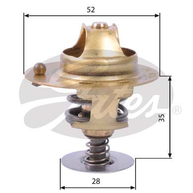 Thermostat, Kühlmittel GATES TH14178G2