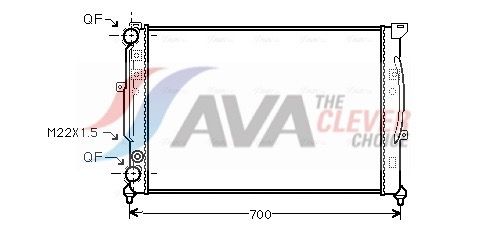 Kühler, Motorkühlung AVA QUALITY COOLING AIA2123